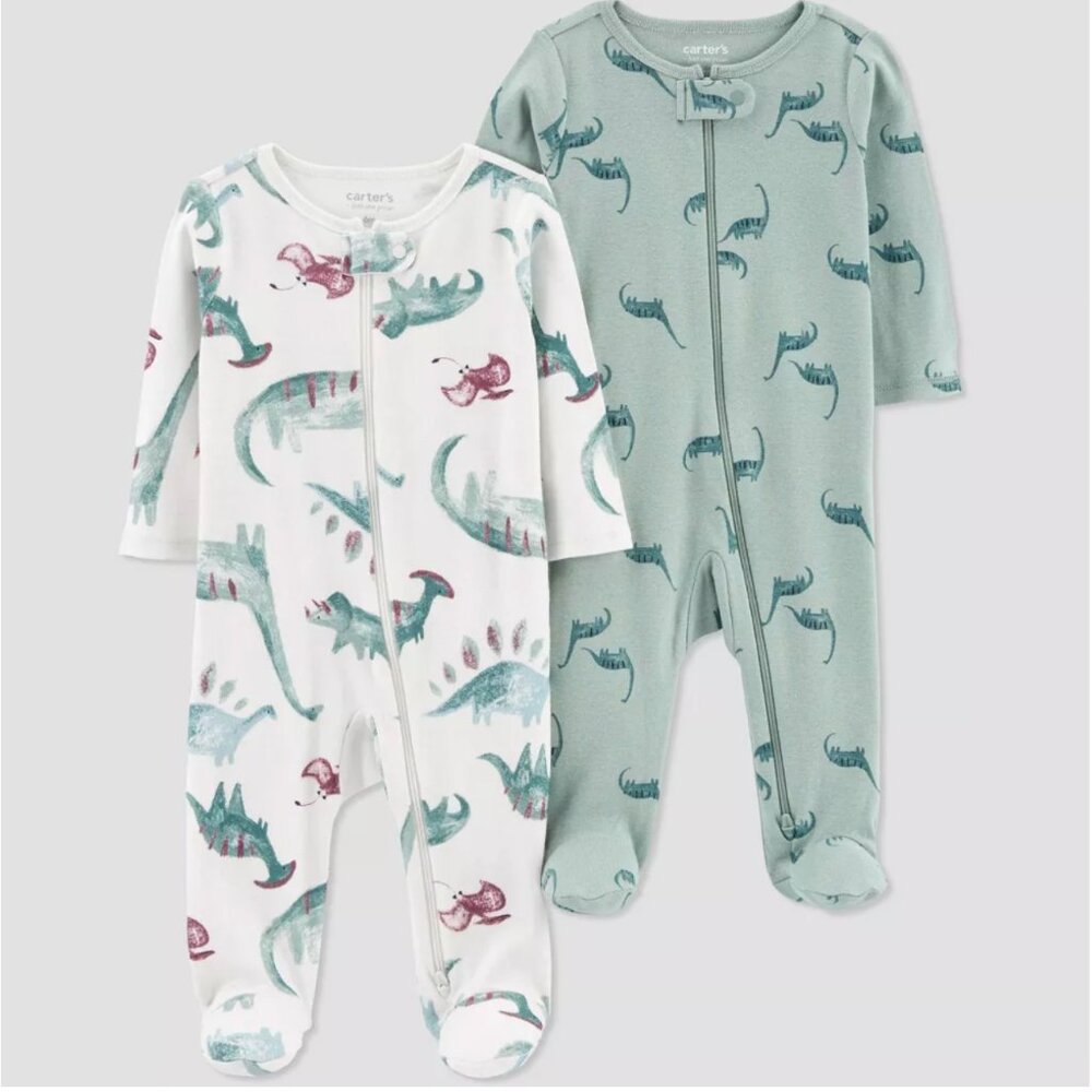 Carter's Just One You® Baby Boys' 2pk Sleep N' Play - Dinosaur Print - 6 months